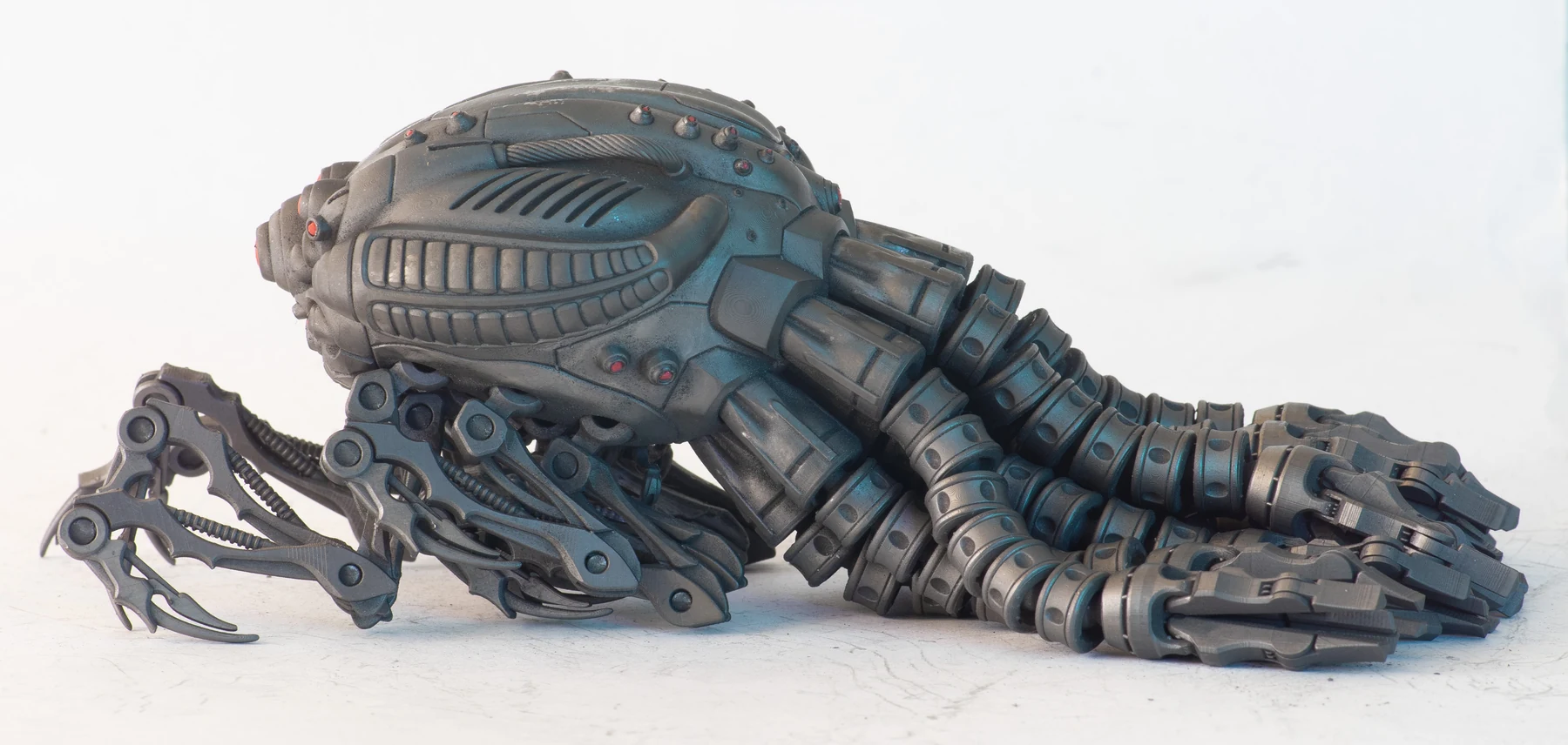 Detailed articulated 3D-printed model